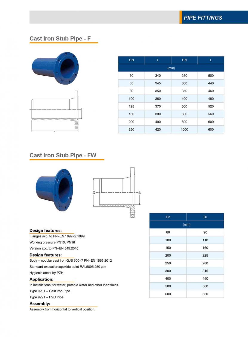 Pipe fittings stube pipe FW – QINGDAO SINMAOHEVE MACHINERY Co.,Ltd